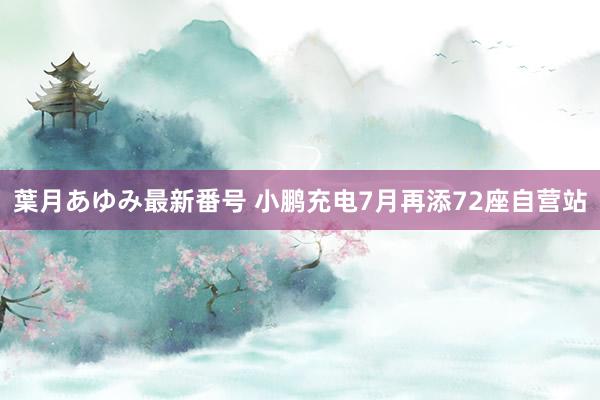 葉月あゆみ最新番号 小鹏充电7月再添72座自营站